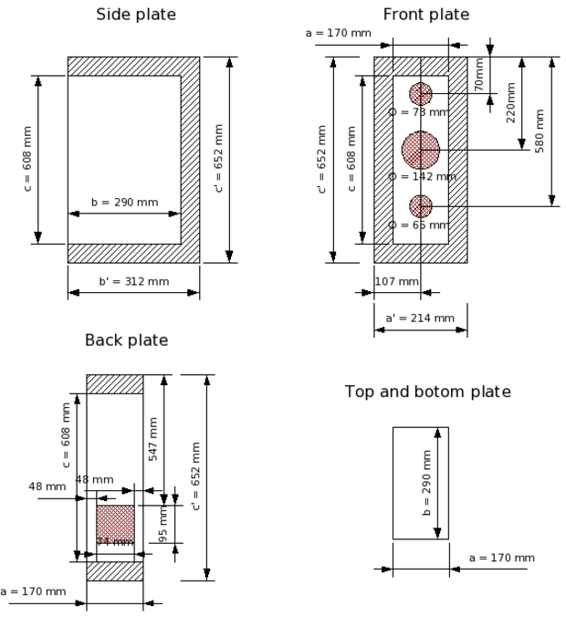 Mechanical box drawing